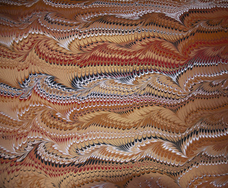 Marbled paper by Regina St. John. Photo by Maggie Holtzberg