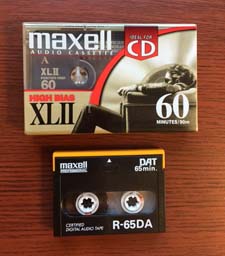 Cassette and DAT magnetic tape