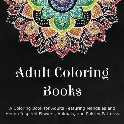 Adult coloring book cover
